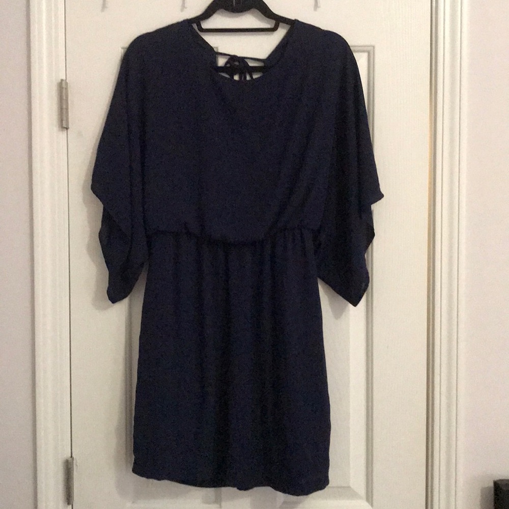 Flutter sleeve mini dress